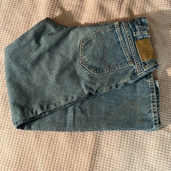Mens Vintage Lee Denim Jeans - size 34 waist 32 length. No holes or torn hems. - Picture 6 of 6